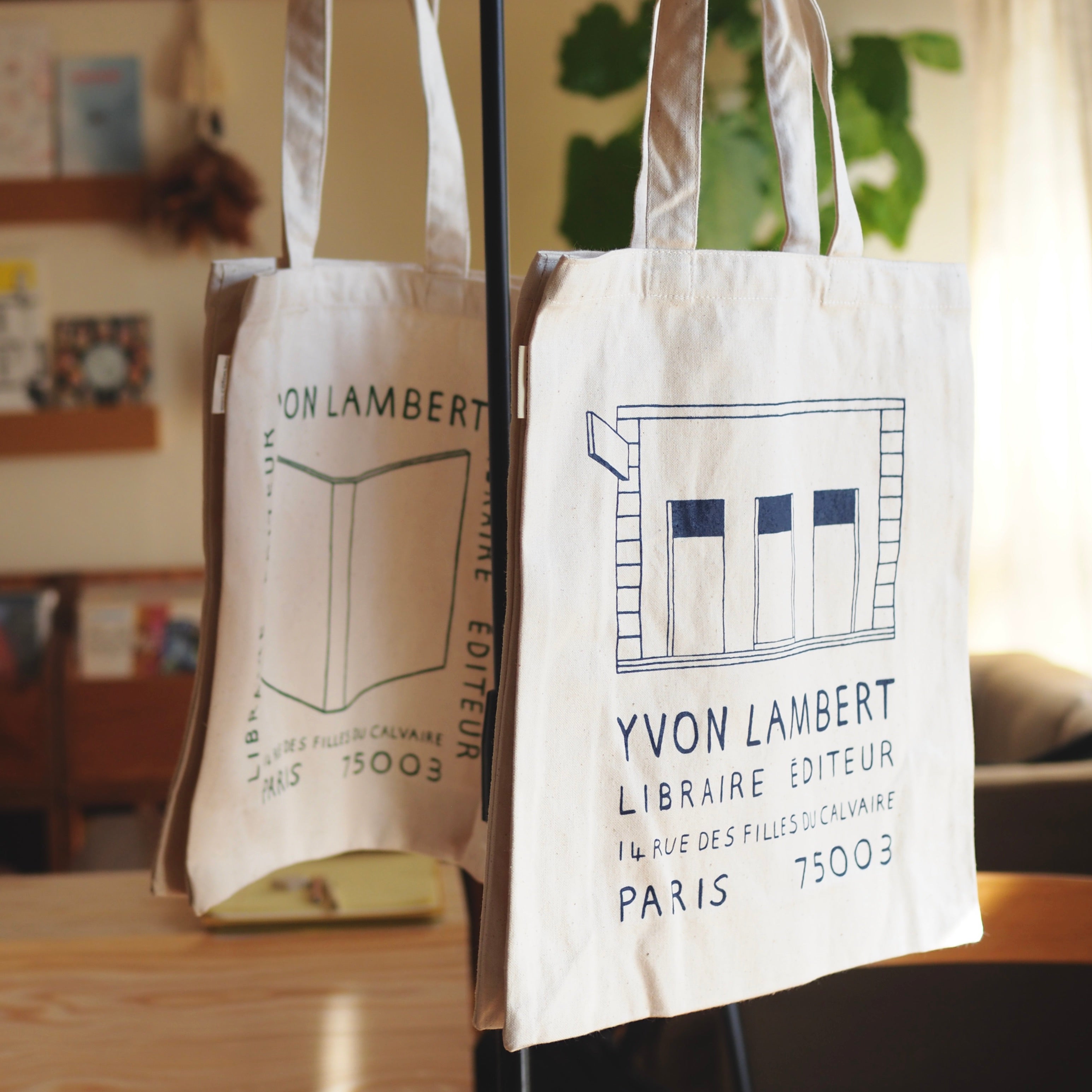 yvon lambert トートバッグ 2way Yvon Lambert Bookshop 2 Way Tote Bag | lecomble