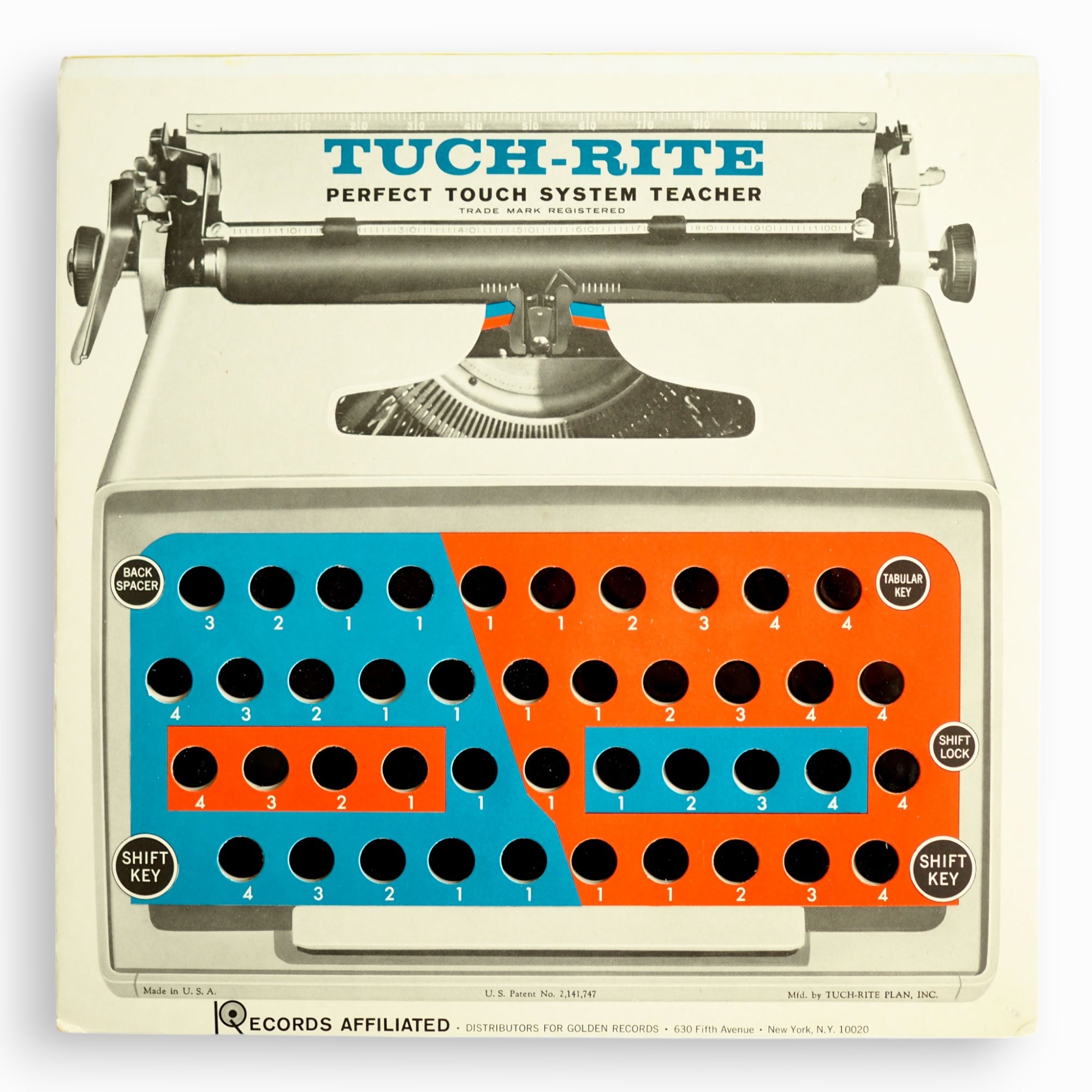 Apprendre à taper - « TUCH RITE » PERFECT TOUCH SYSTEM TEACHER (utilisé)