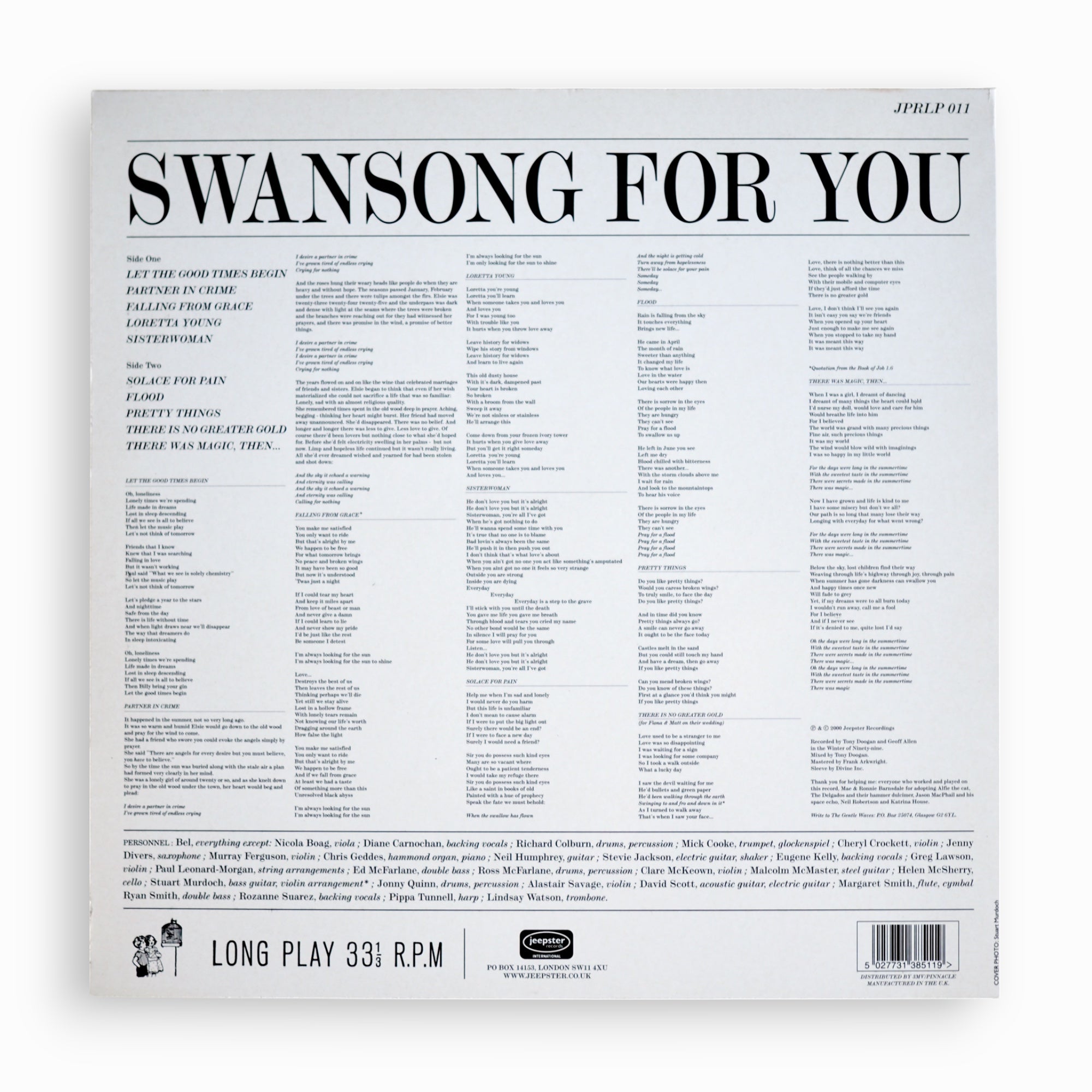 THE GENTLE WAVES - SWANSONG FOR YOU［used / 2nd restock］