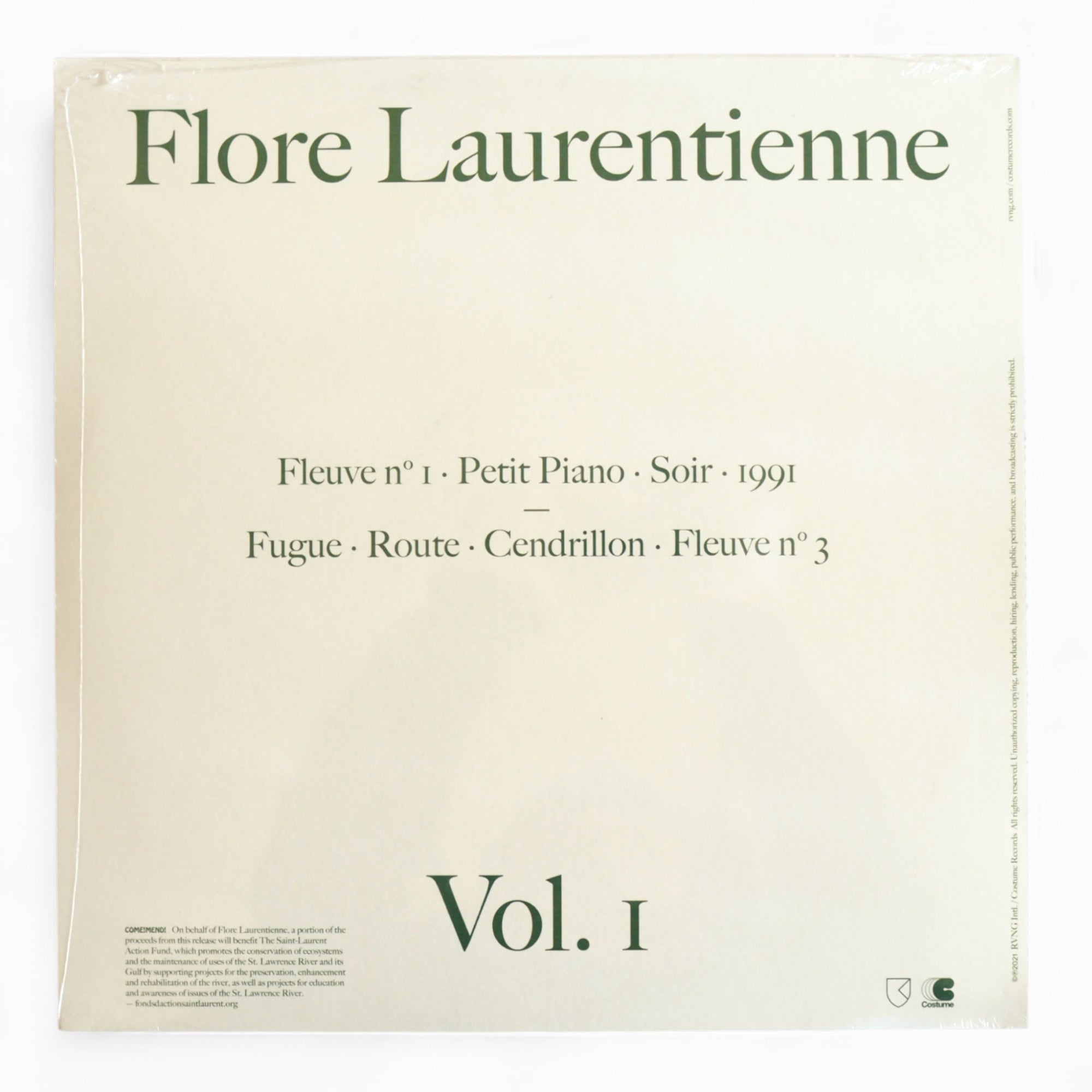 Flore Laurentienne - Volume I［used］ 裏ジャケット