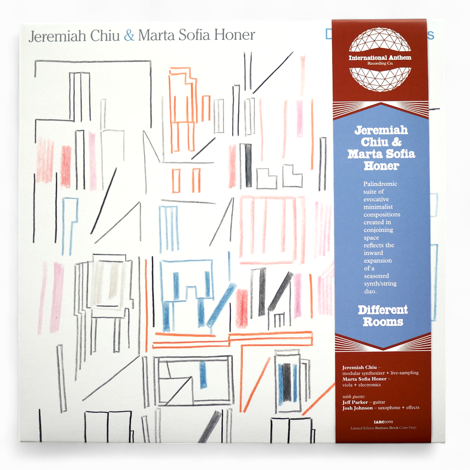 Jeremiah Chiu & Marta Sofia Honer - Different Rooms (‘Battiato Brick’ Red Vinyl)［NEW］