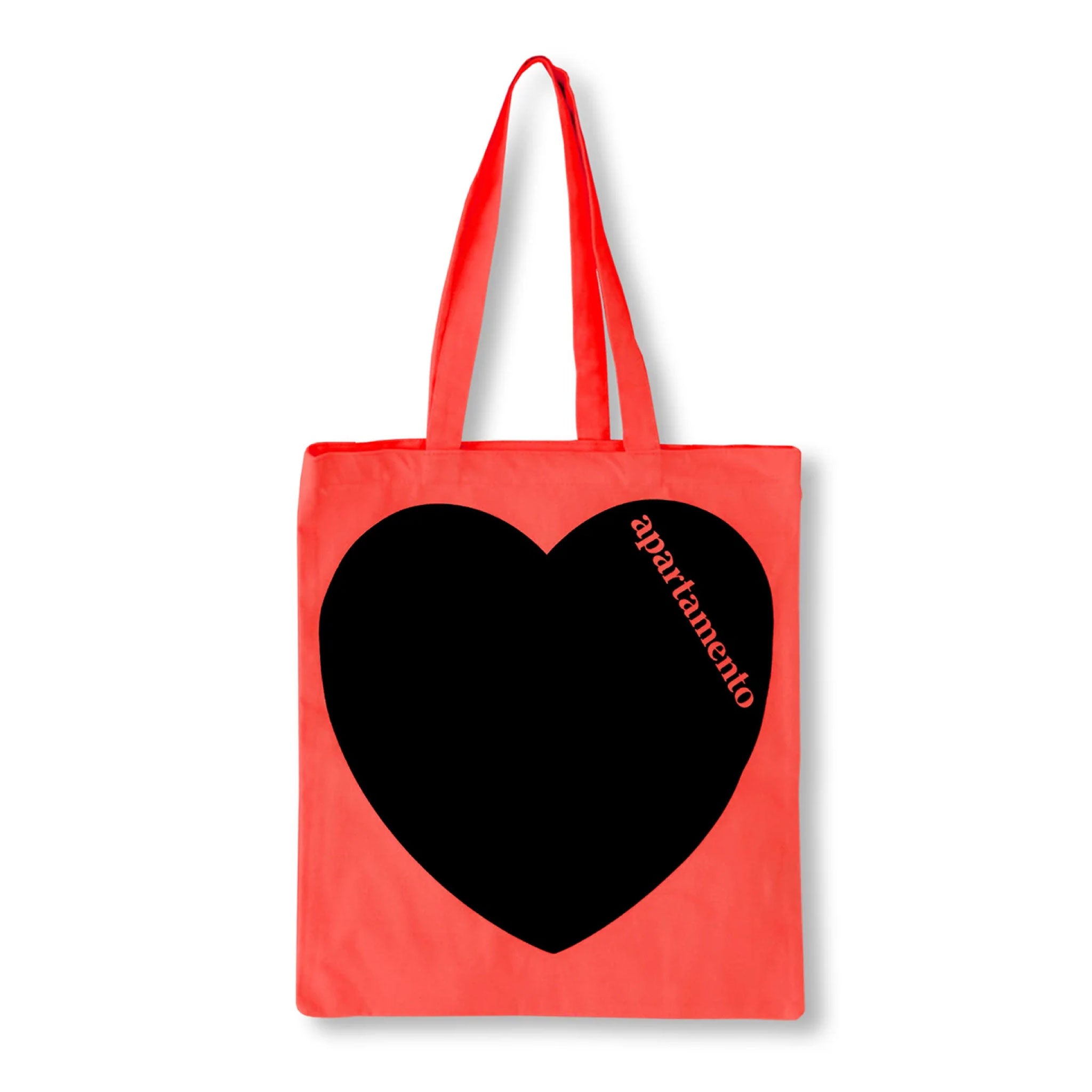 APARTAMENTO HEART TOTE BAG (HOT CORAL) [NEW]