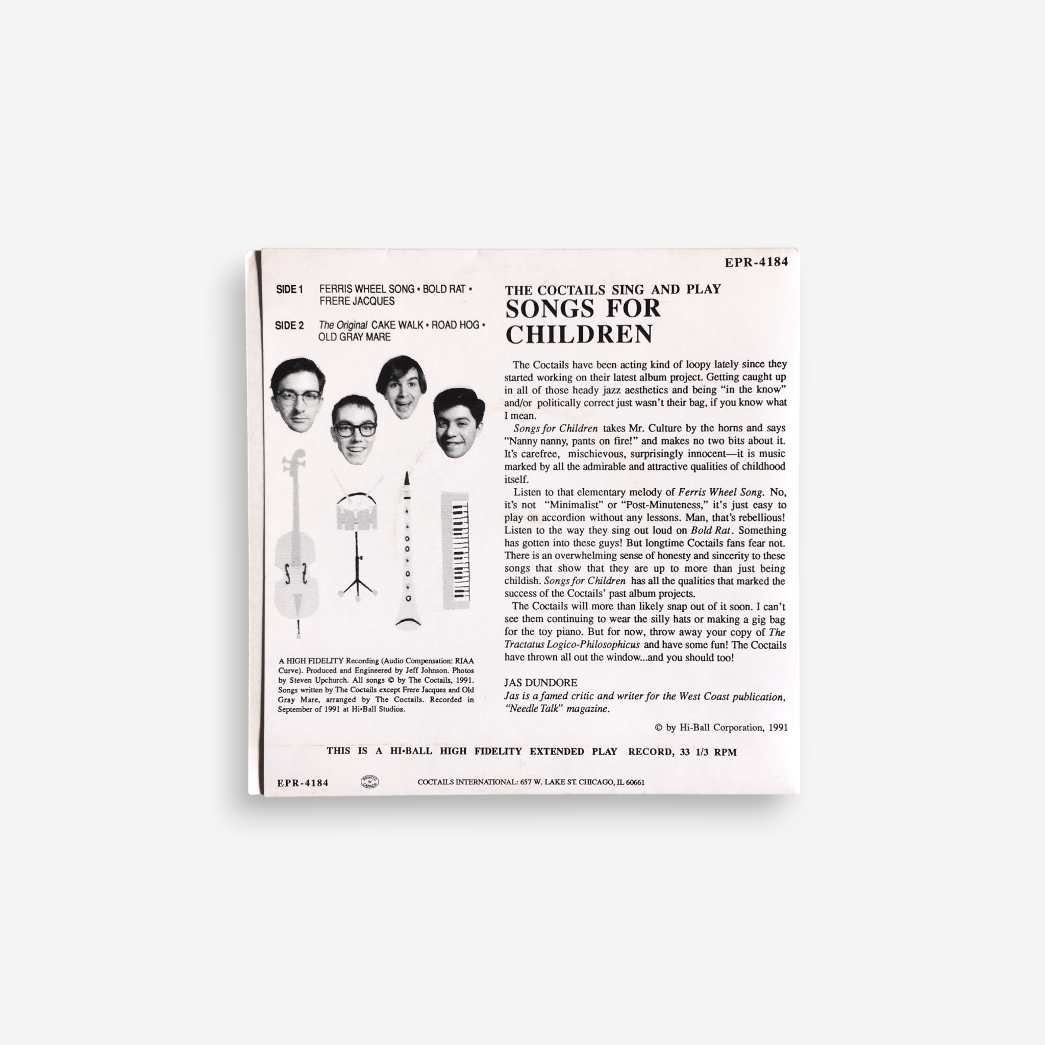 The Coctails - Songs For Children［used］