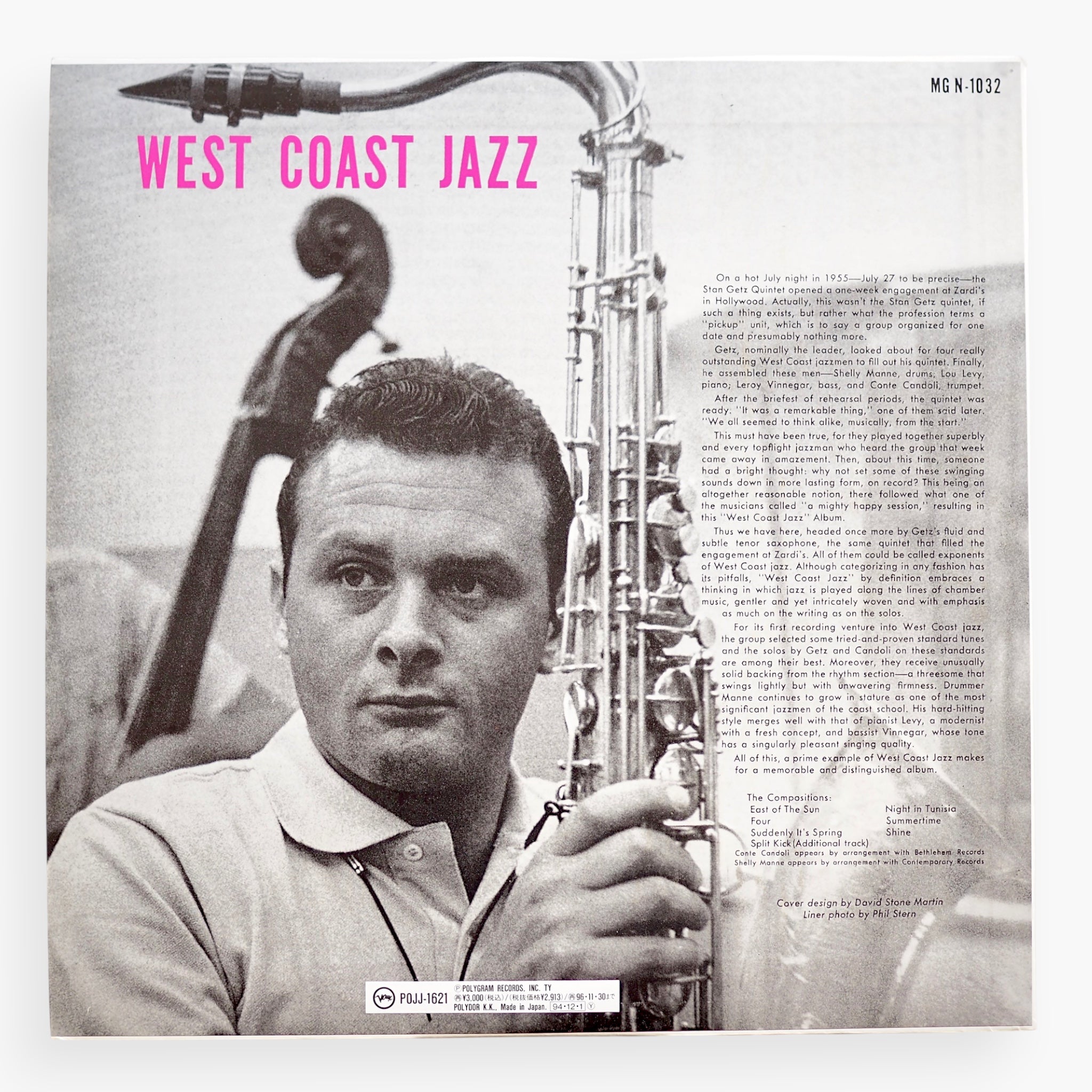Stan Getz - West Coast Jazz [1994 reissue / JPN / used]