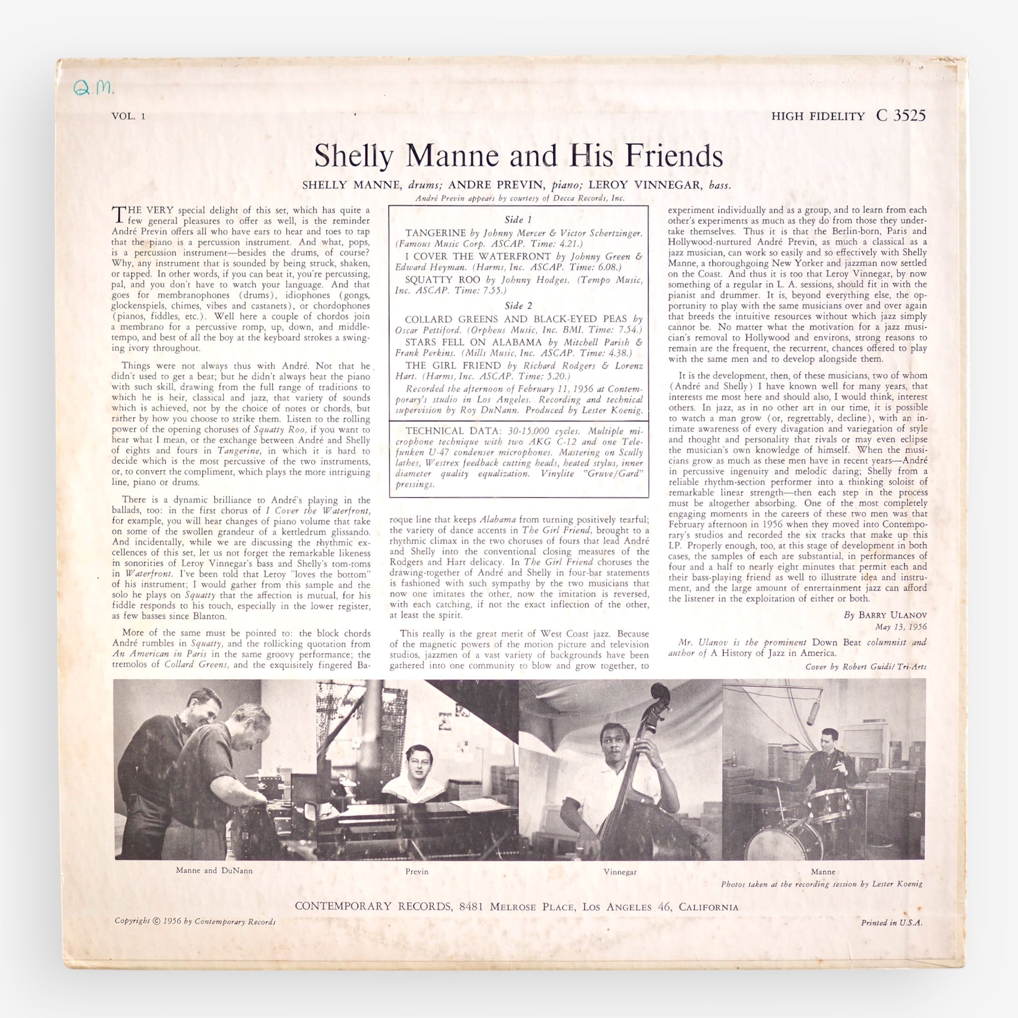Shelly Manne & His Friends Vol.1 [used]