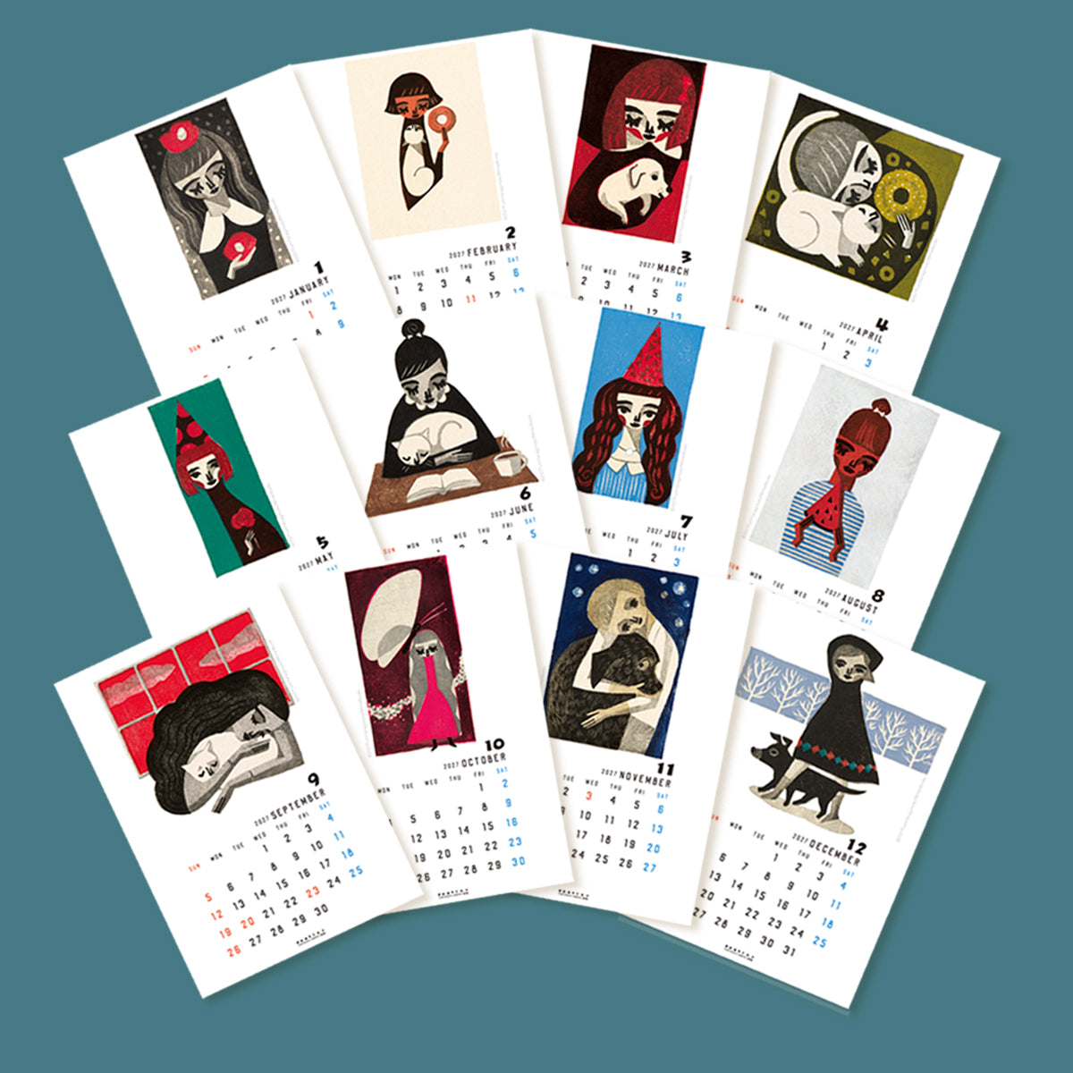 FUMI YANAGIMOTO 2027 CALENDAR  (柳本 史2027カレンダー) [PRE ORDER | 11月中旬入荷予定]
