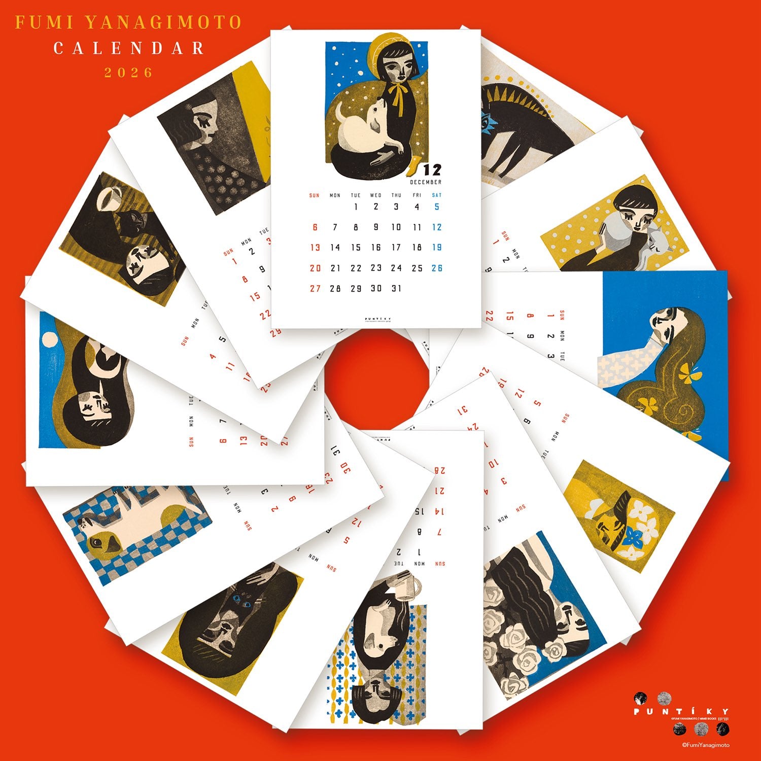 柳本 史 カレンダー FUMI YANAGIMOTO CALENDAR 2026 [PRE-ORDER | 10月下旬発売予定]