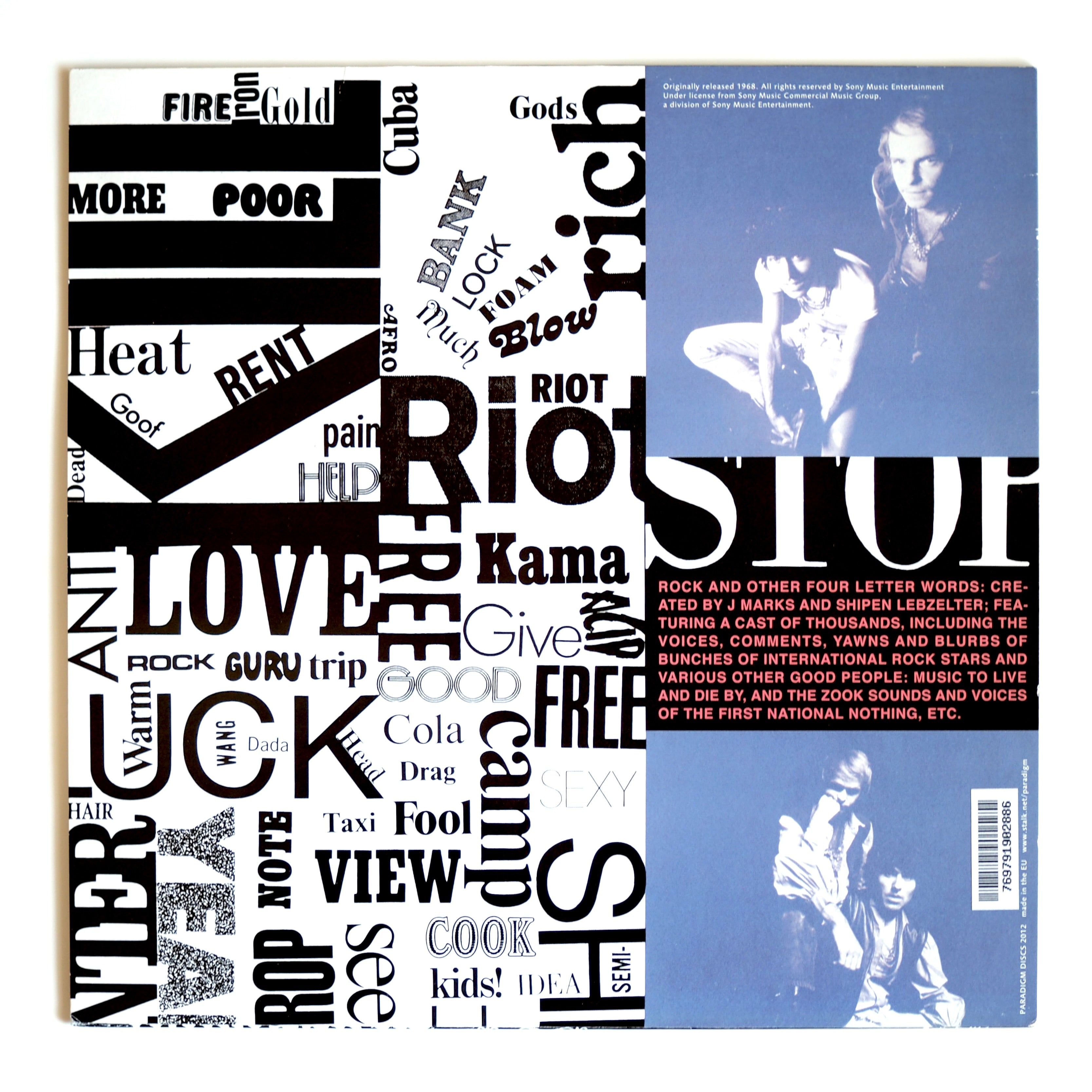 MARKS AND LEBZELTER - ROCK AND OTHER FOUR LETTER WORDS［used］