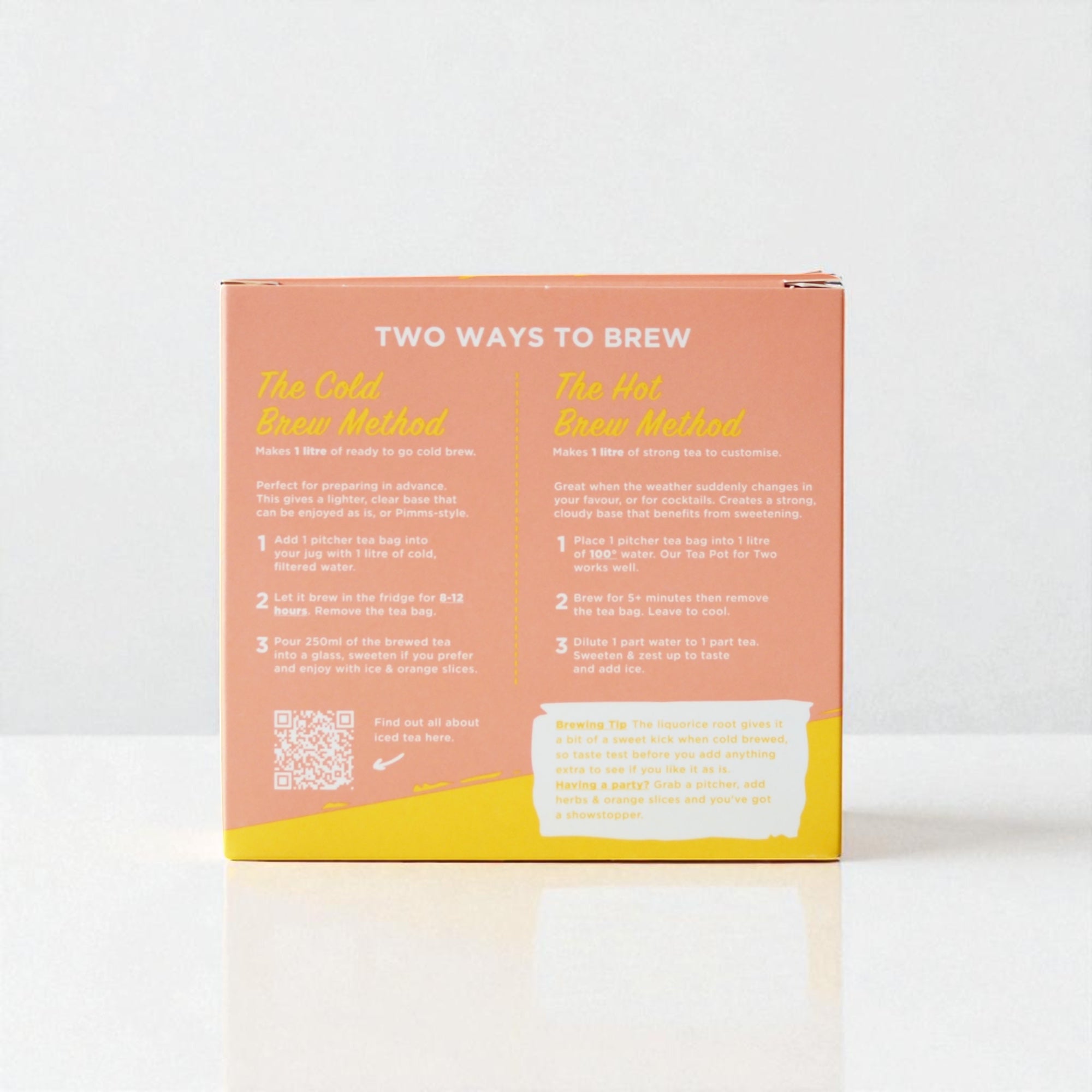 Brew Tea Co. | Thé glacé Cold Brew {Pêche et orange} [NOUVEAU]