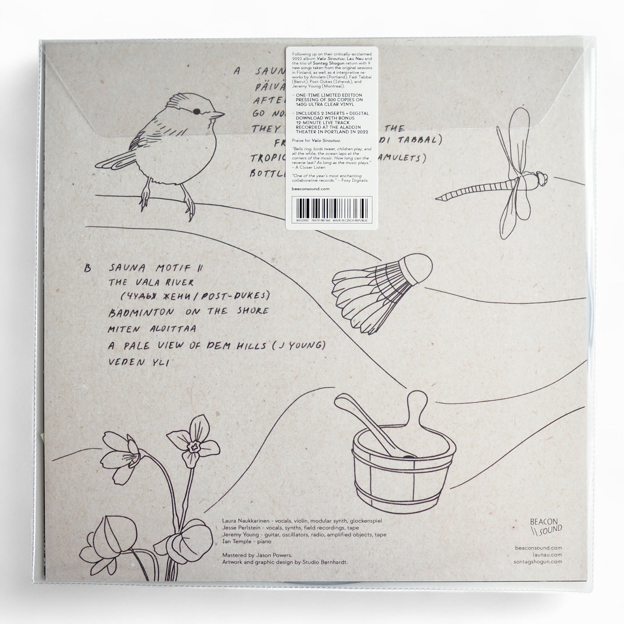 Sontag Shogun x Lau Nau - Päiväkahvit (limited edition: 140g ULTRA CLEAR VINYL) [NEW]