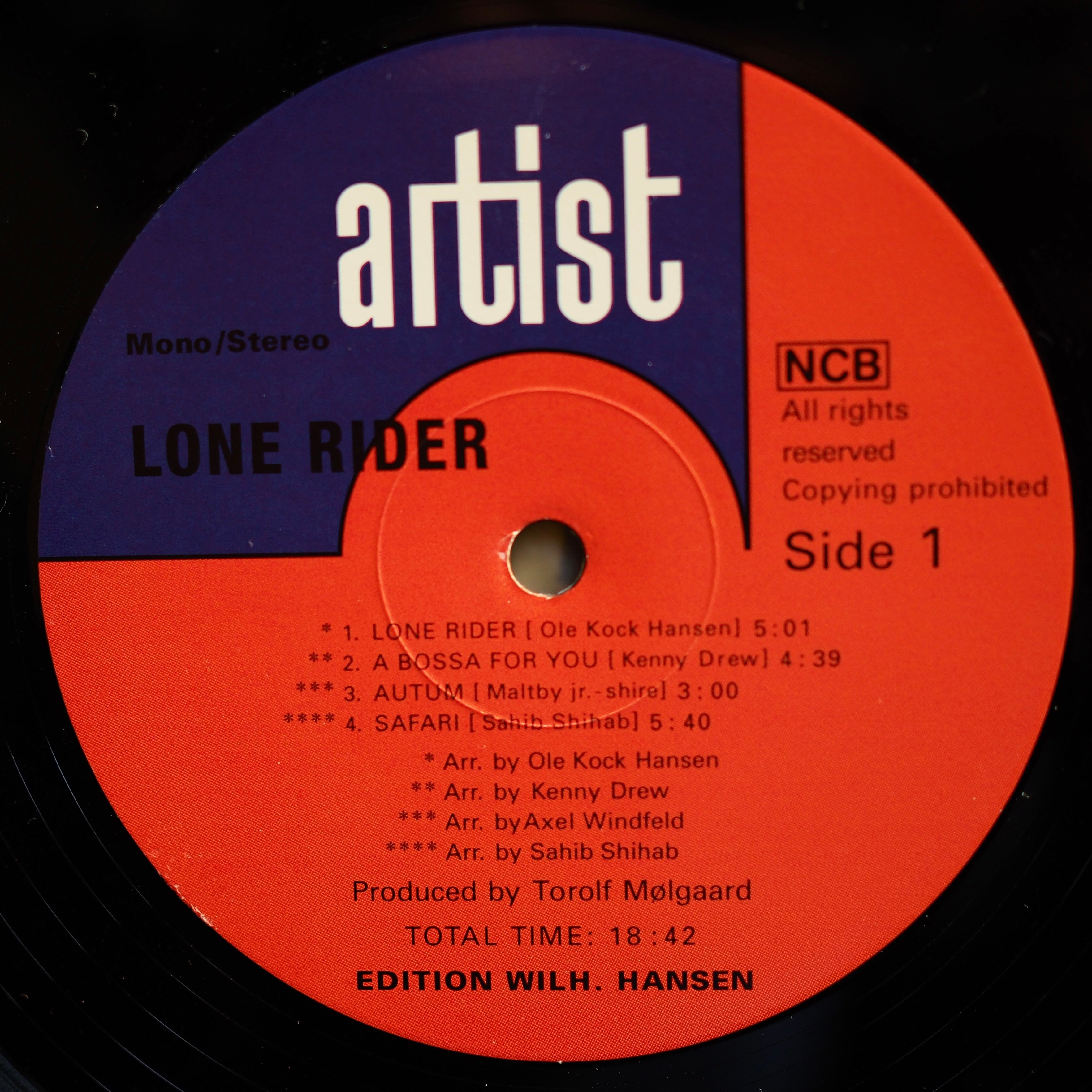 Torolf Molgaard - Lone Rider (2014 reissue, vinyl)  [used]