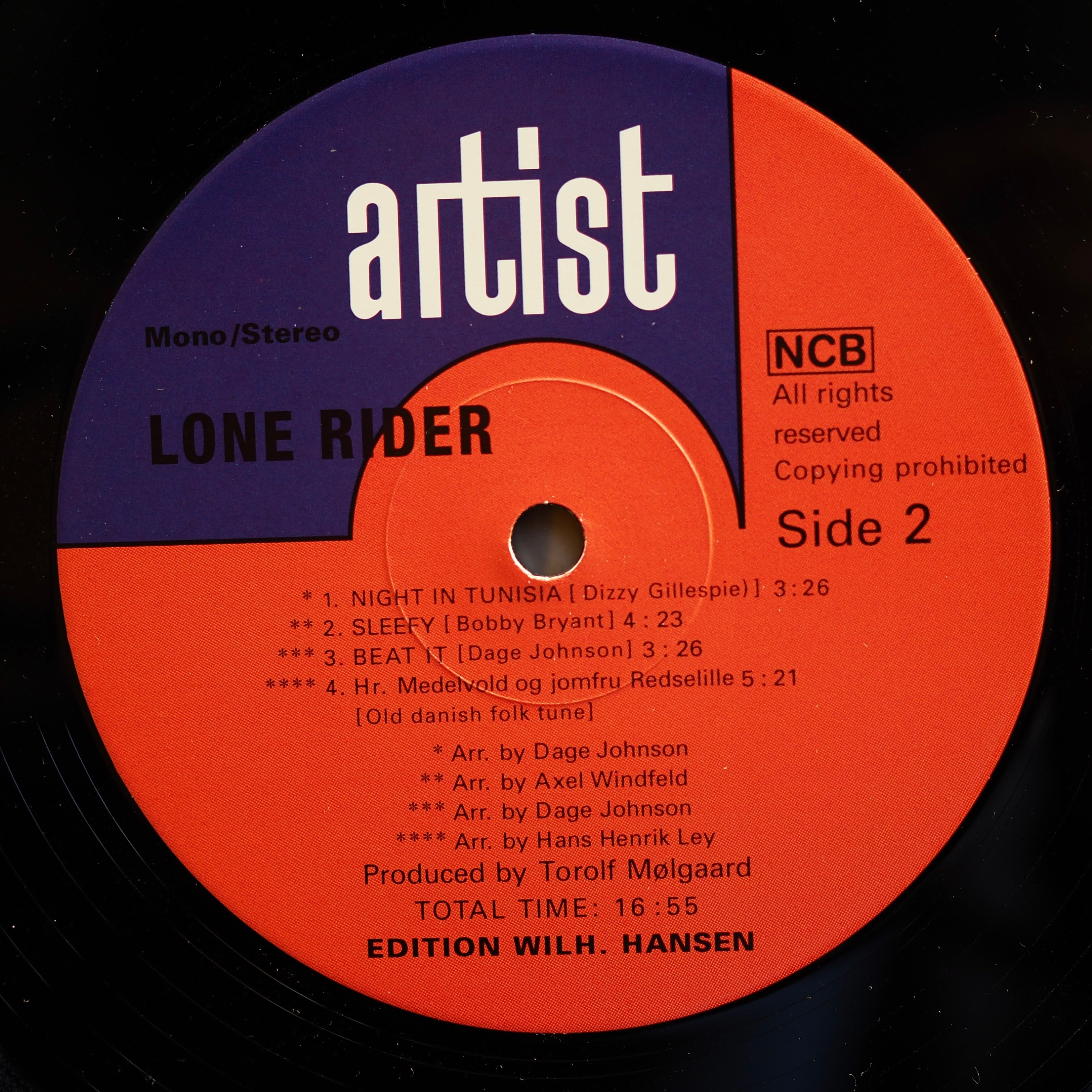 Torolf Molgaard - Lone Rider (2014 reissue, vinyl)  [used]