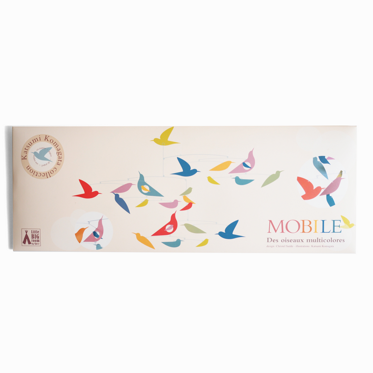 MOBILE Des oiseaux multicolores | Bird mobile [NEW]