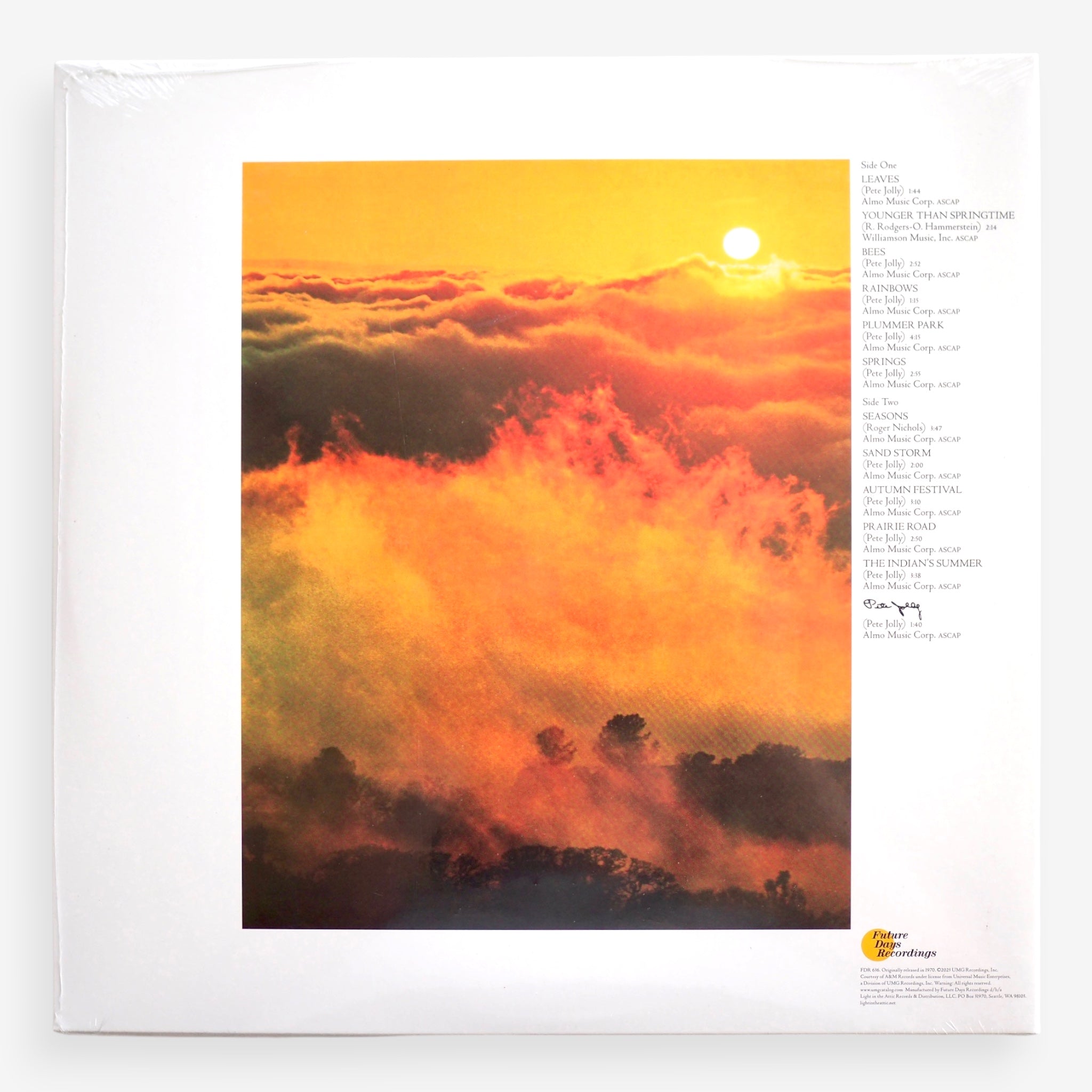 Pete Jolly - Seasons (2024 reissue “CLEAR LIGHT GREEN WAX”) [used]