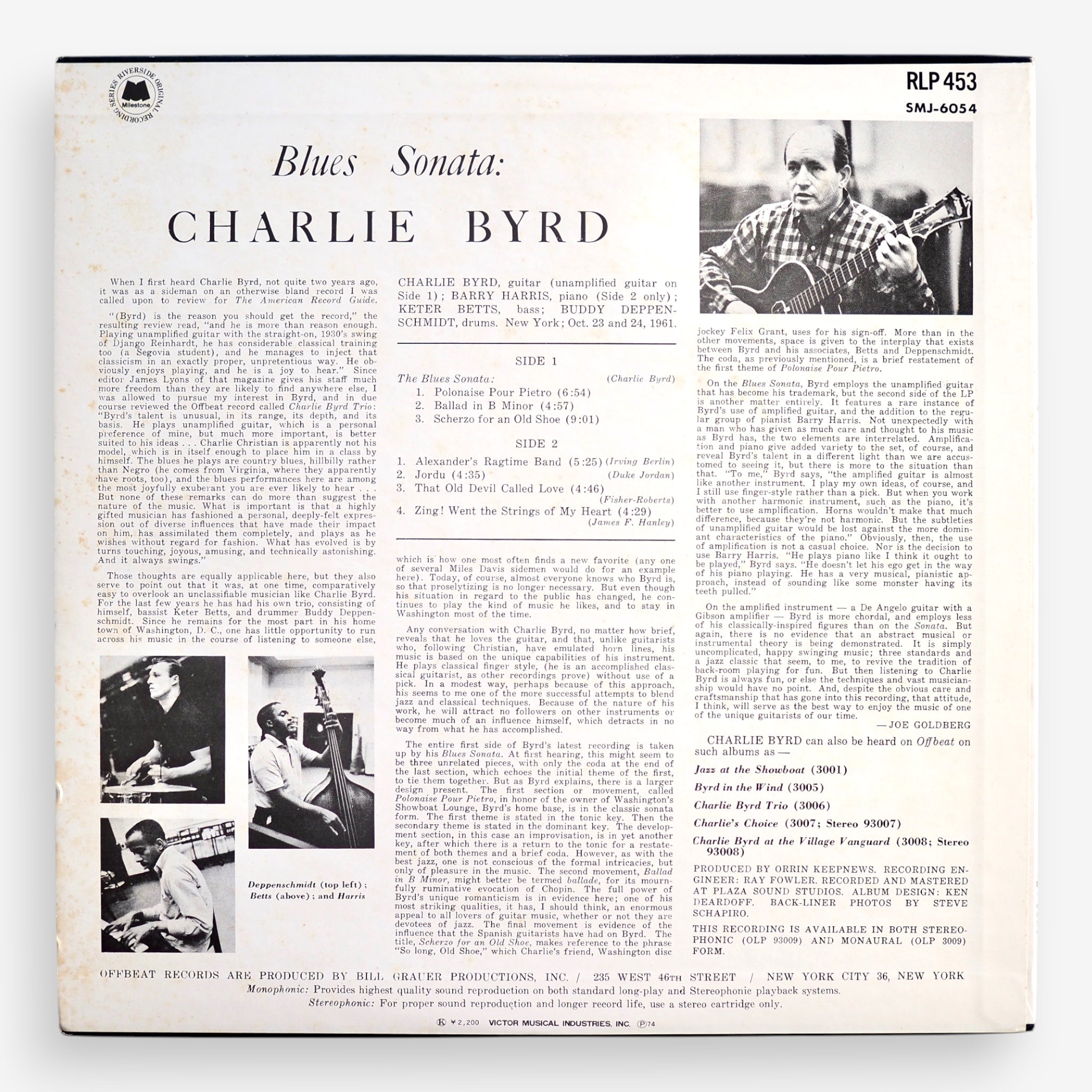 Charlie Byrd – Blues Sonata [used]