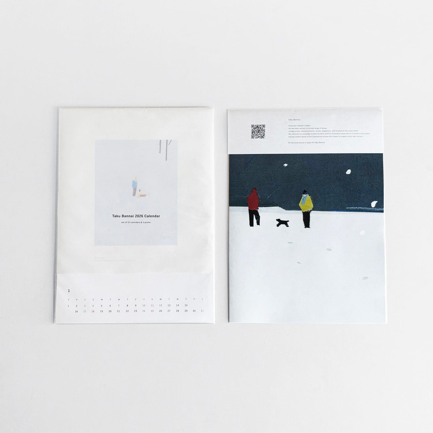 坂内拓  2026年 オリジナルカレンダー  | Taku Bannai 2026 Calendar [NEW]