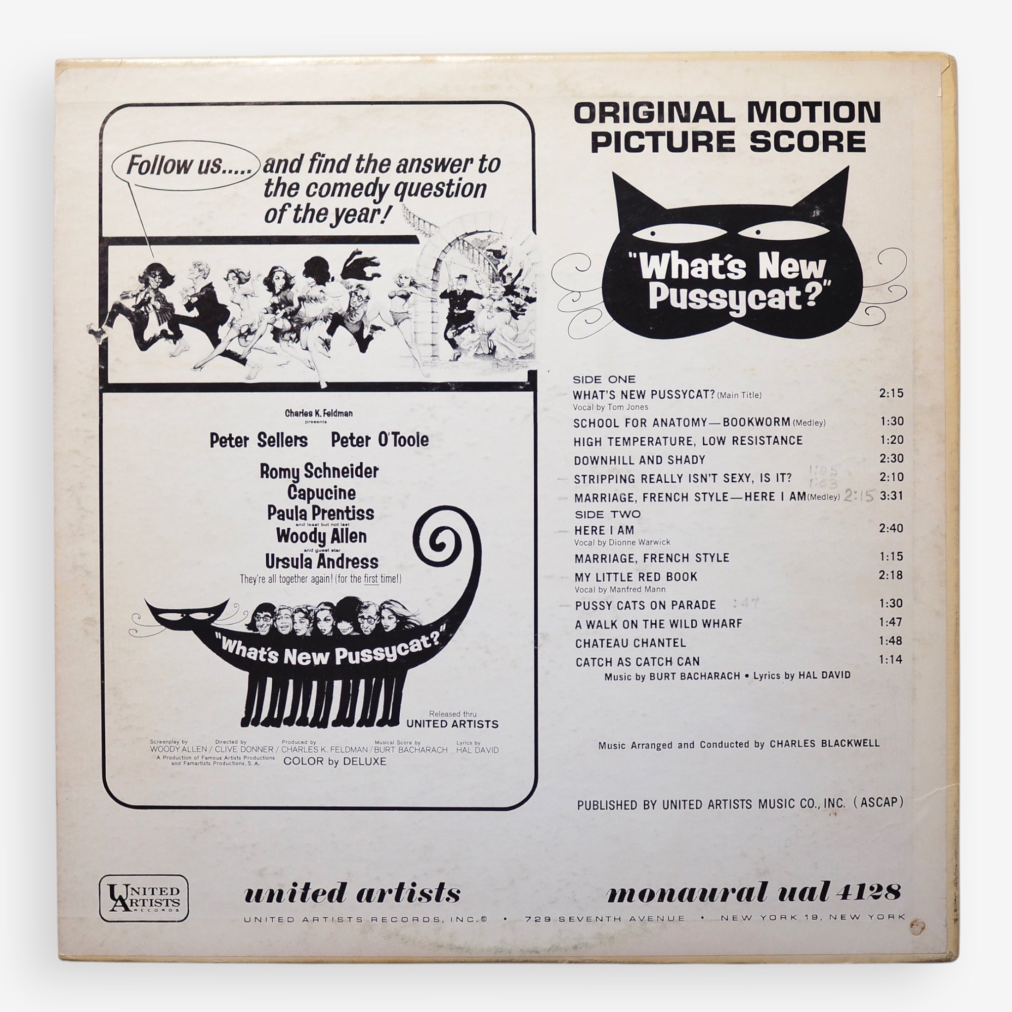 Burt Bacharach – What's New Pussycat? (Original Motion Picture Score) [used]