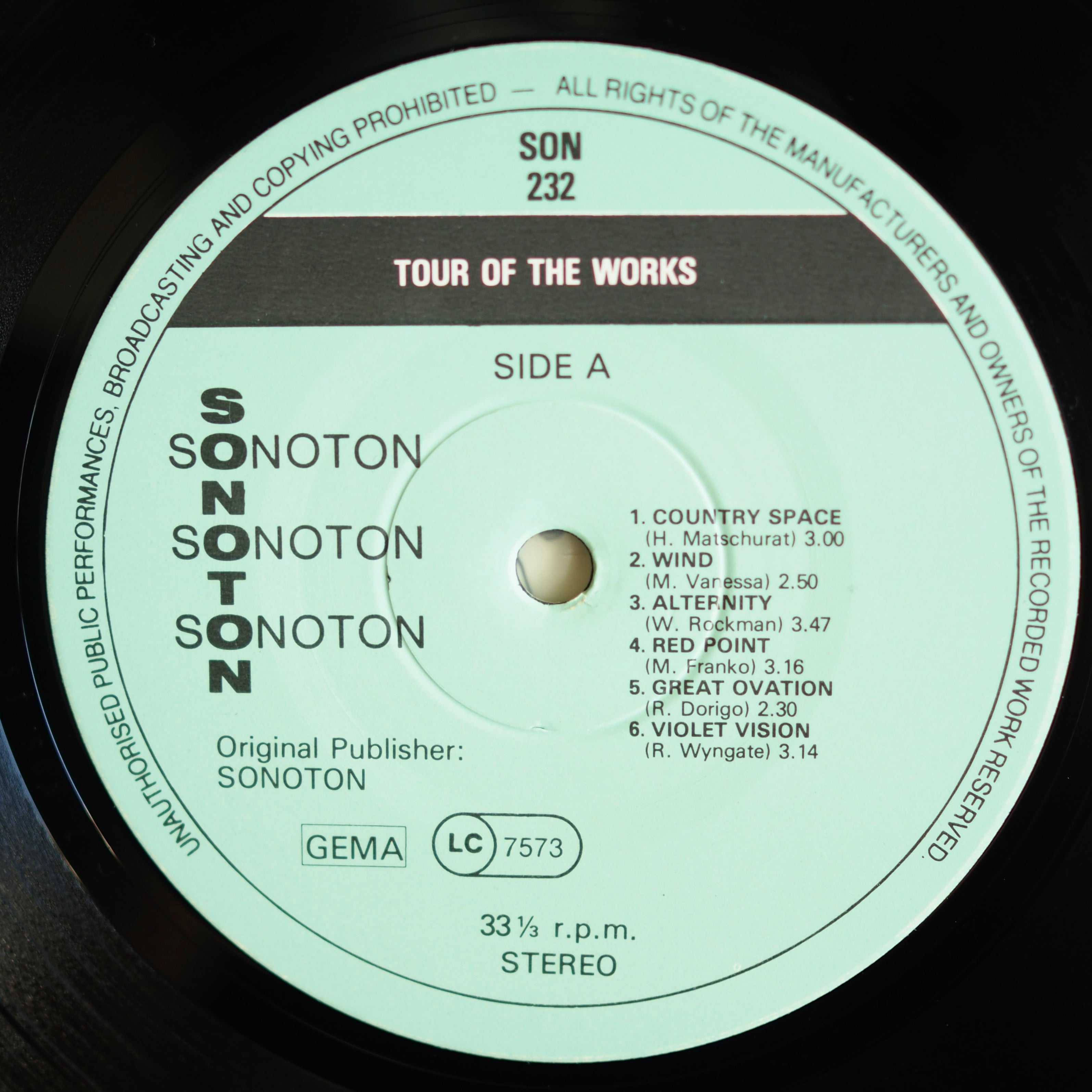 Mladen Franko &amp; Kai Rautenberg ‎– Tour Of The Works［used］