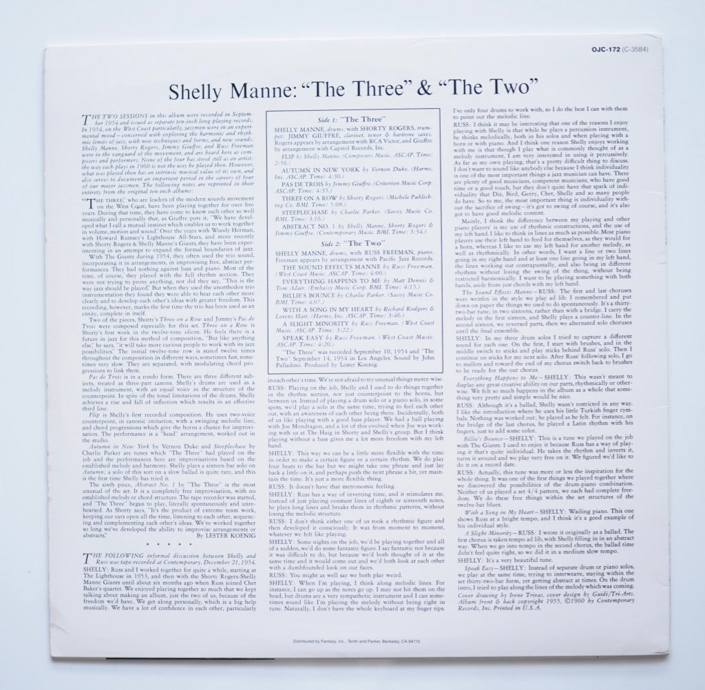 SHELLY MANNE - "THE THREE" & "THE TWO"［used］