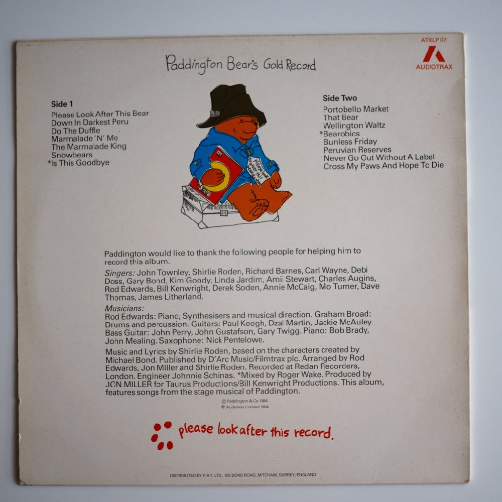 Paddington Bear's Gold Record