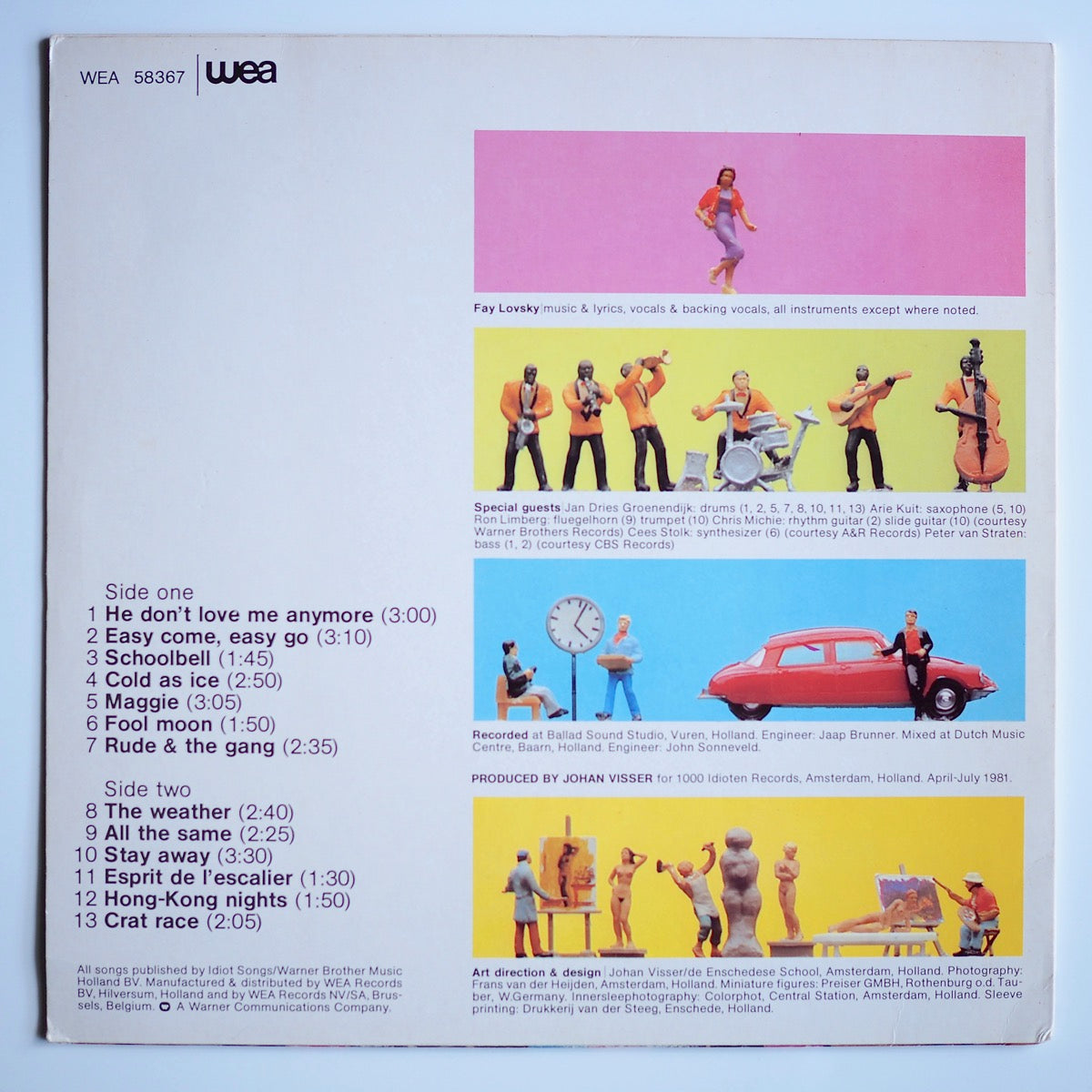 fay lovsky & la bande dessinée レコード Fay Lovsky ‎– Confetti ［USED］