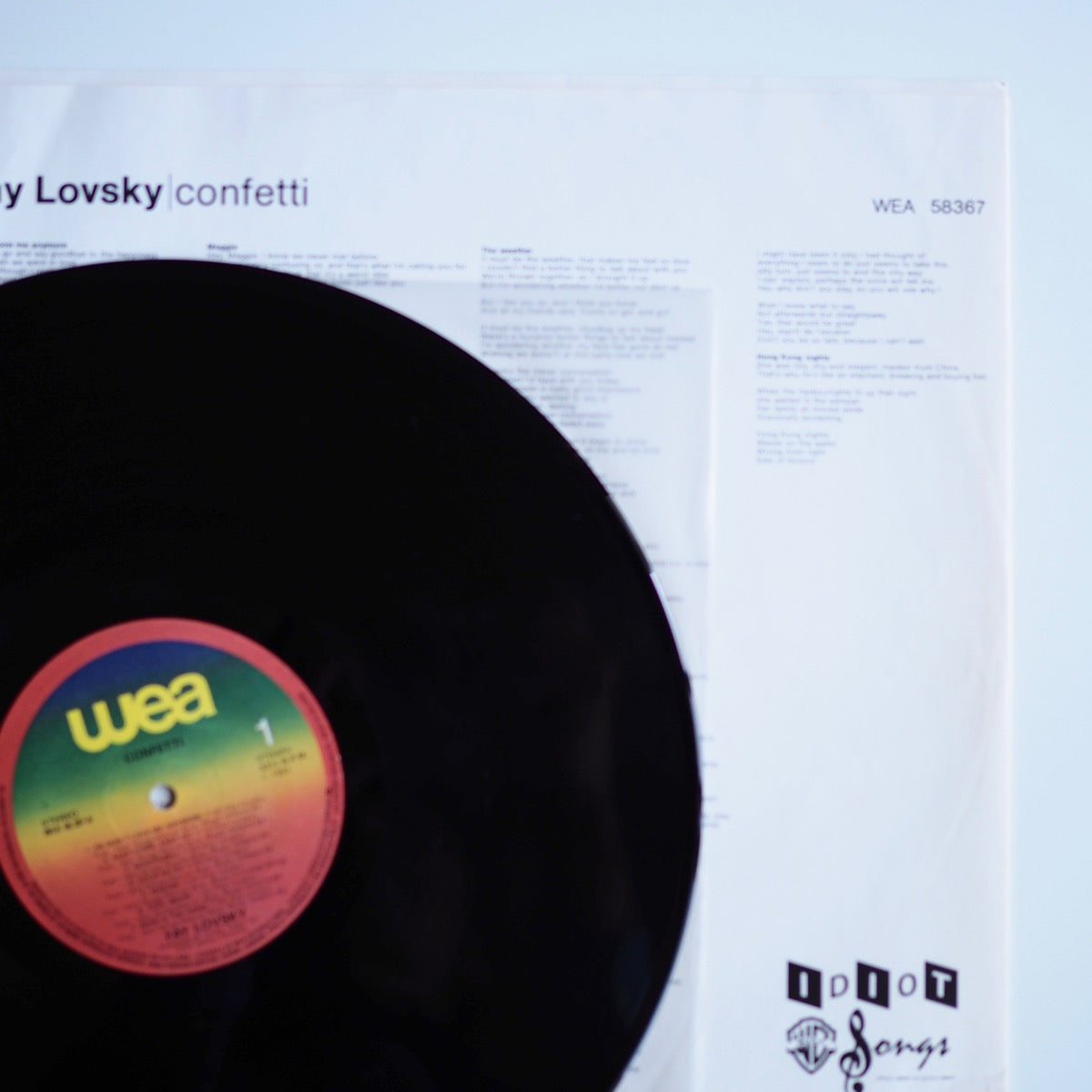Fay Lovsky ‎– Confetti ［USED］