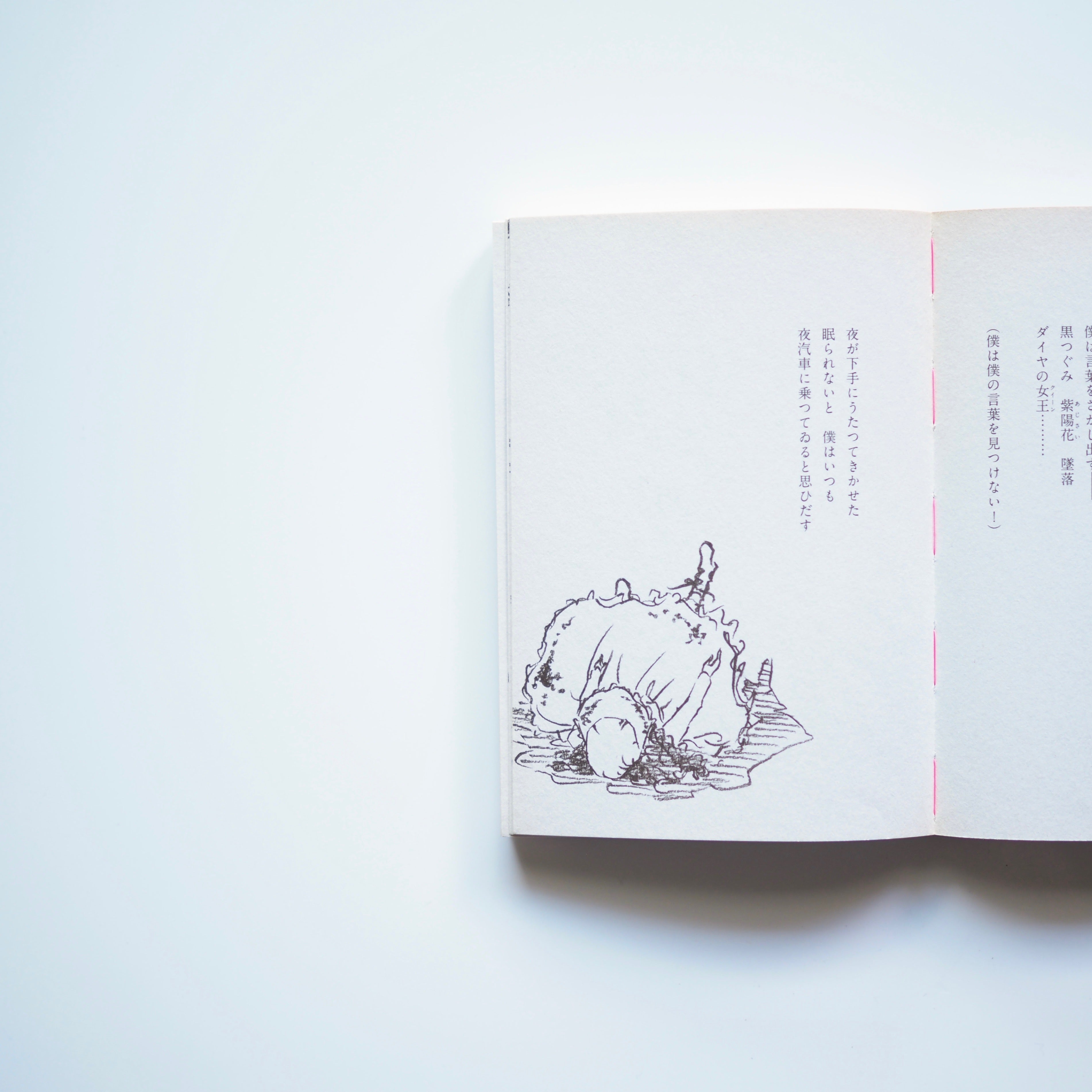 Poésie de Michizo Tachihara, illustrations de Kiriko Gyomen - Je suis seul alors que la nuit se déroule : un recueil de poèmes de Michizo Tachihara [utilisé]