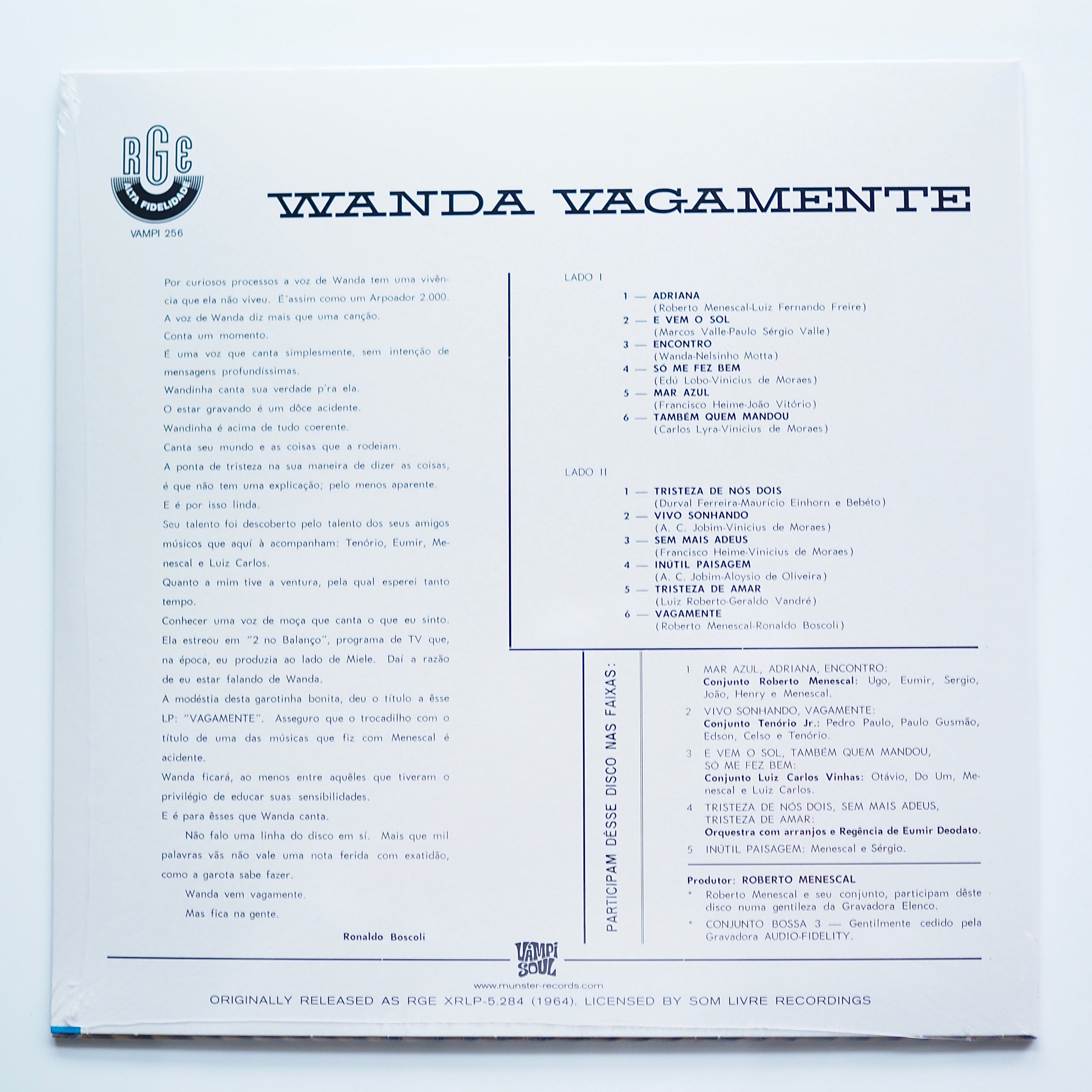 Wanda Sa - Vagamente | (2022 LP reissue) ［NEW］