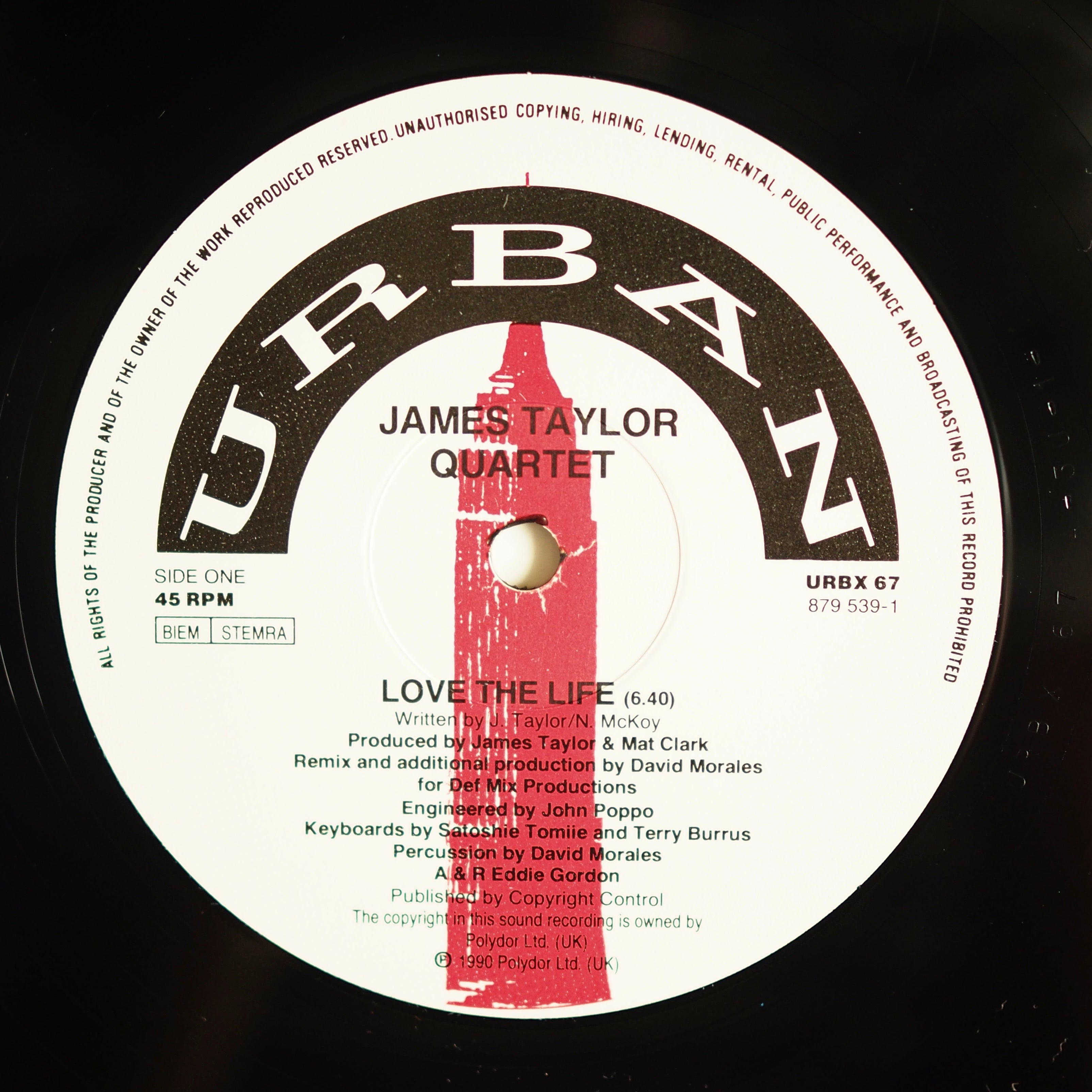 The James Taylor Quartet – Love The Life (Morales Remixes)［used］