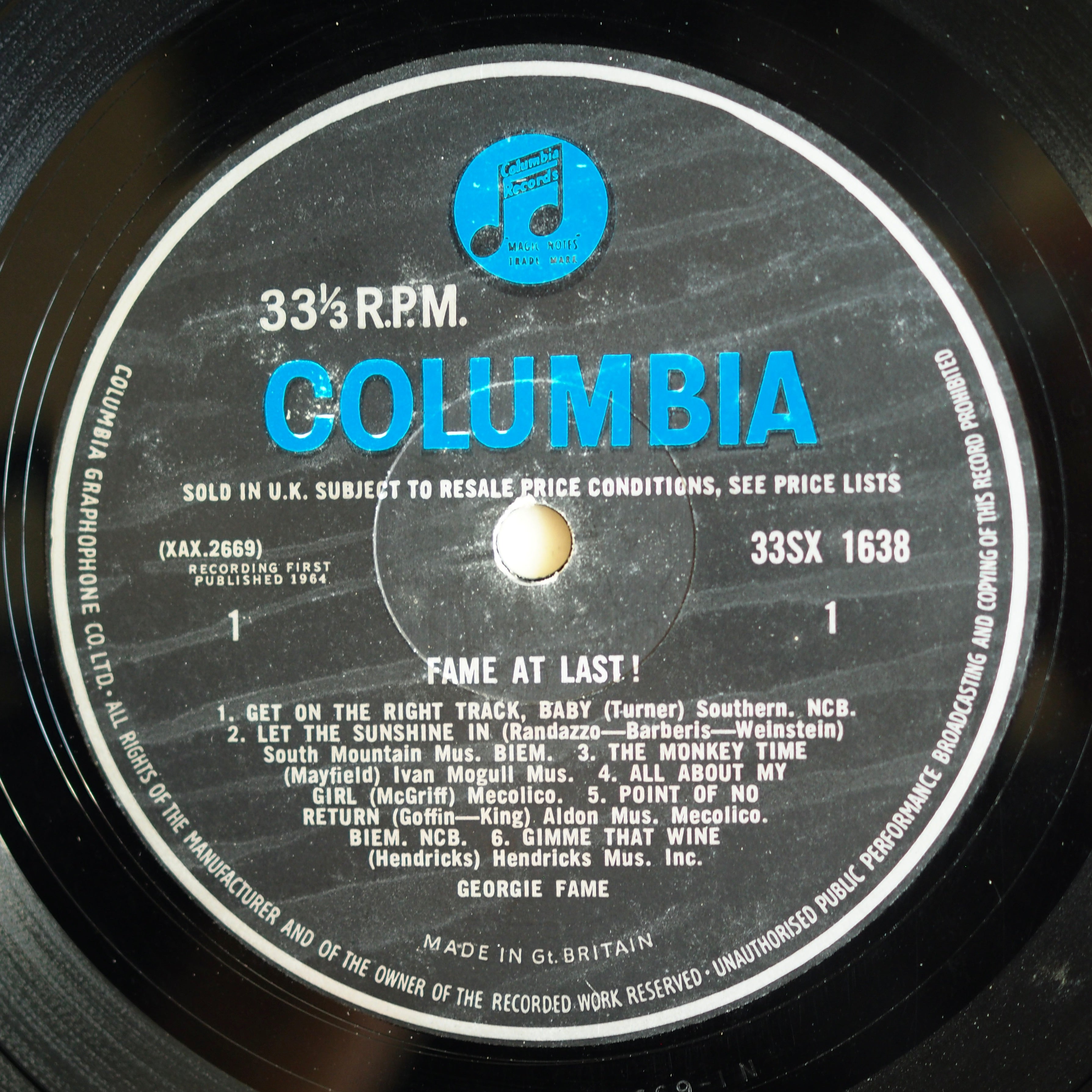 Georgie Fame and The Blue Flames – Fame At Last ［used］