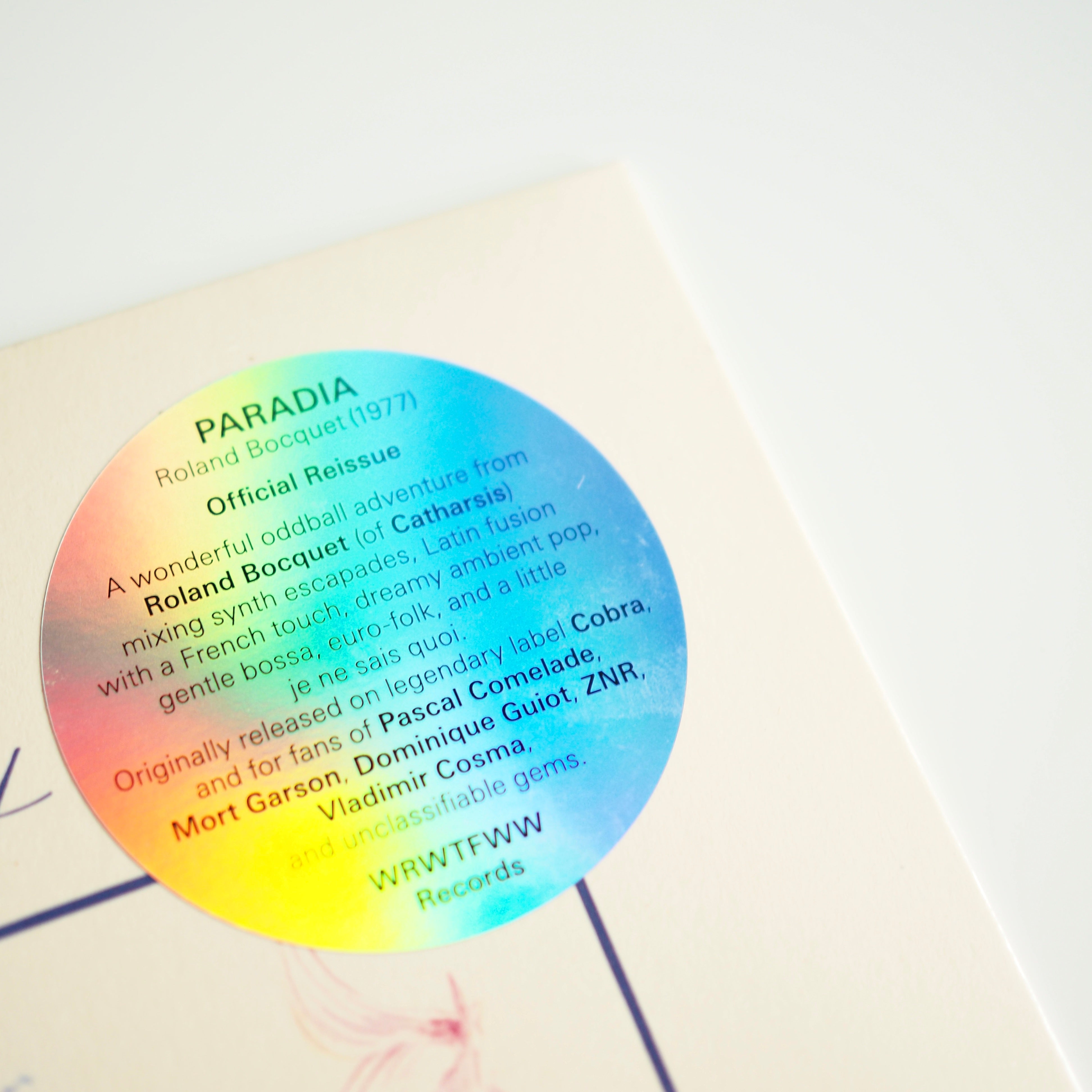 Roland Bocquet -  Paradia［NEW］