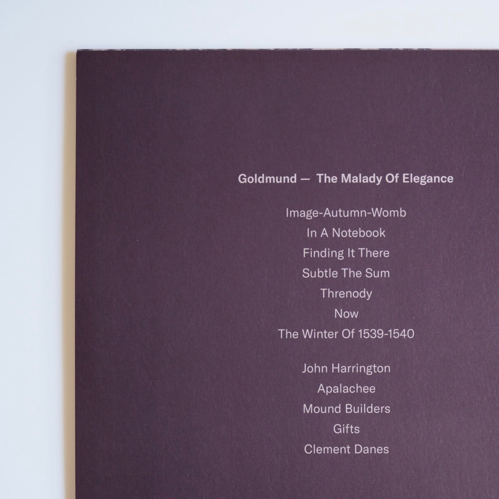 Goldmund - The Malady Of Elegance［NEW］